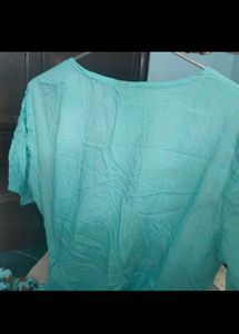 EleTeal Floral Palazzo Set with Jacket xxl size