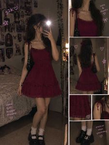 Ruffled Berry Colored Dress
