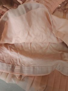 Net Siqunce Work Frill Lahnga Set