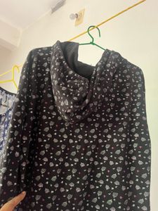 Cute Patterned Zip-Up Hoodie