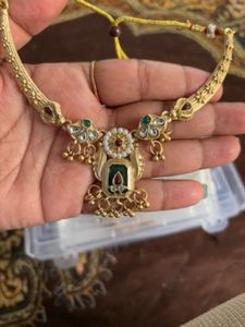 Elegant Gold-Plated Necklace and Earring Set