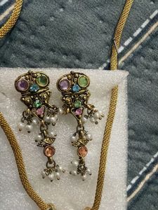 Ethnic Necklace and Earring Set