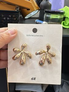 H&M Gold Abstract Earrings
