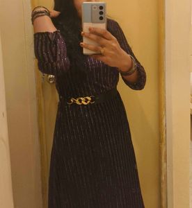 Price Drop ☔ Purple Striped Gown