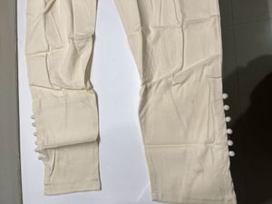 Comfortable Cream Palazzo Pants