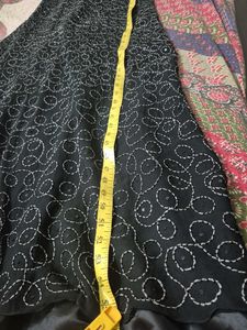 Black Sleevless Party Gown Size Medium