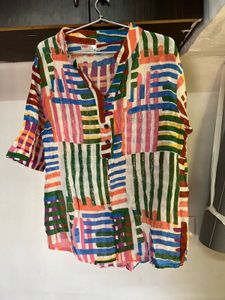 Colorful Patterned Tunic Top