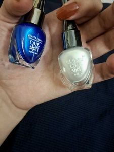 Blue &amp; White Nail Polish Duo