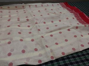 Pure Cotton Saree With Blouse