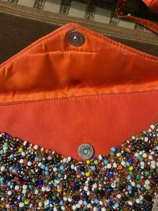 Beaded Crossbody Clutch