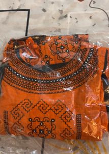 🔥BIG SALE 🔥Brand New Cotton Orange Kurti❤️😍