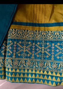 Yellow &amp; Blue Ethnic Kurta Set