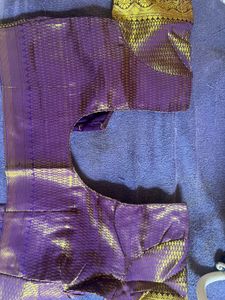 Unused Maroon Silk Saree with Blouse(L, Alterable)