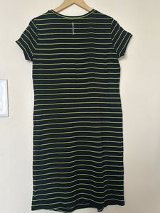 Striped Casual Midi Dress