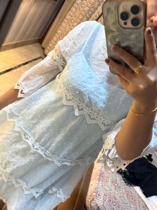 Light Blue Tiered Lace Dress🧚🏻‍♀️🦋