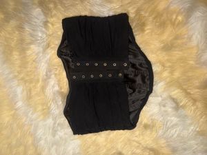 Black Solid Corset