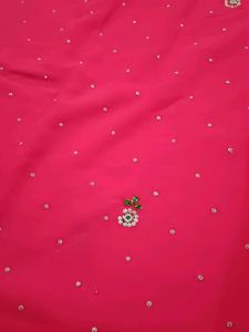 embroidery work saree