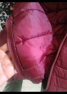 Maroon Puffer Coat