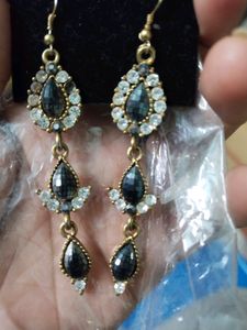 Long Diamond Earrings