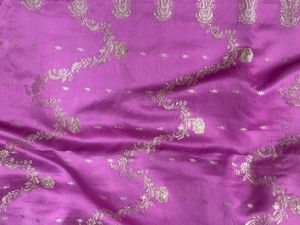 Beautiful Purple Saree with Embellished Border
