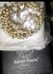 Elegant Pearl &amp; Gold Earrings