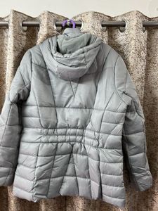 Silver Puffer Jacket 🧥❄️