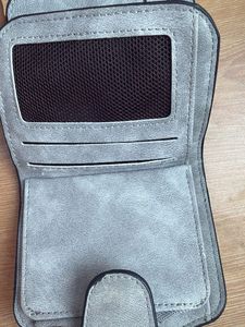 Stylish Grey Faux Leather Wallet