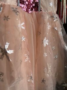 Sparkly Pink Snowflake Dress