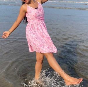 Cute Pink Floral Sundress