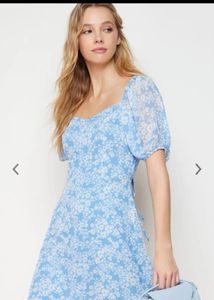 Trendyol Light Blue Floral Dress