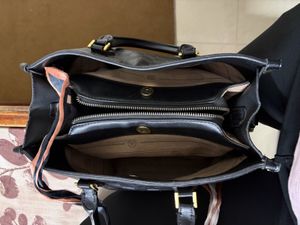 Chic Black Textured Tote Bag