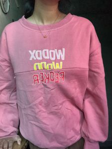 Pink Graphic Sweatshirt