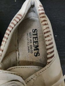 White Casual Loafer Shoes