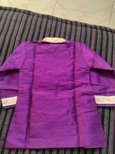 Elegant Purple Embroidered Sherwani for Boys