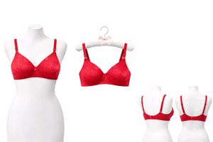 New Lace net padded bra Comfortable Everyday -