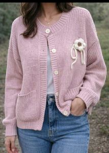 Pink Knit Cardigan 🎀
