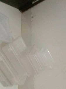 Set of Clear Plastic Storage Boxes 11 unique sizes