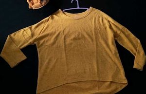 Ochre Yellow Long Sleeve Top