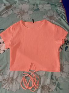 Trendy Ribbed Crop Top