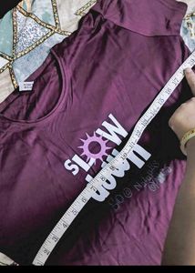Unused Maroon "Slow Down" T-Shirt &amp; Pants Set
