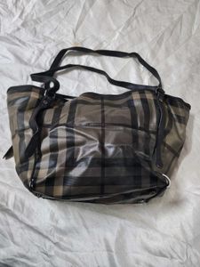 Burberry Haymarket Check Hobo Bag