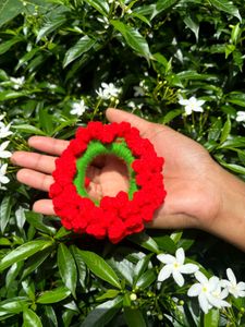 Handmade Floral Hair Scrunchie