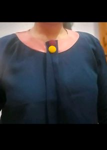 combo of 3 blue crop to and black top, t shirt