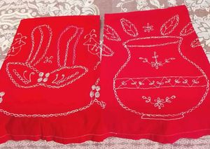 Vibrant Red Embroidered घेरेदार peticot