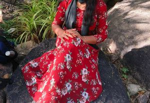 Charming Floral Print Maxi Dress