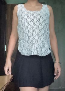 White Lace Halter Top