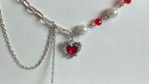 Handmade Gothic Heart Necklace🕷️🫀