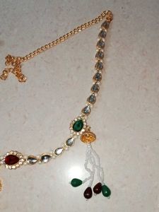 Elegant Kundan &amp; Pearl Kamarbandh