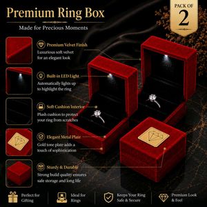 Premium Ring Box - Pack of 2