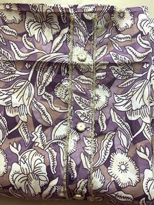 Lavender Floral Dress Materials